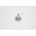 Hallmarked 925 Sterling silver stone pendant white zircon B 353
